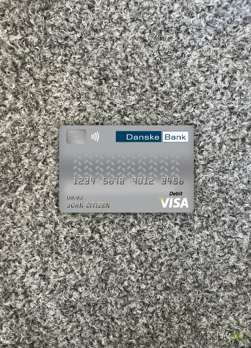 Danemark Danskebank visa carte de débit photolook ,
